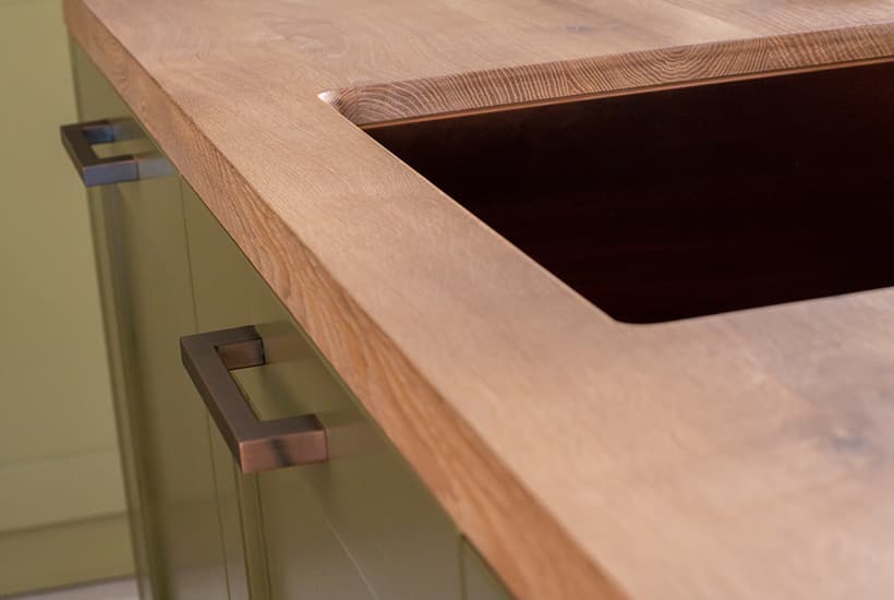 houten aanrechtblad